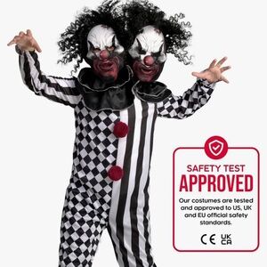 Scary Clown Costume Kids